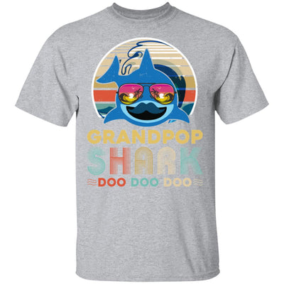 Retro Vintage Grandpop Shark Doo Doo Doo T-Shirt & Hoodie | Teecentury.com
