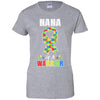 Nana Of A Warrior Support Autism Awareness Gift T-Shirt & Hoodie | Teecentury.com