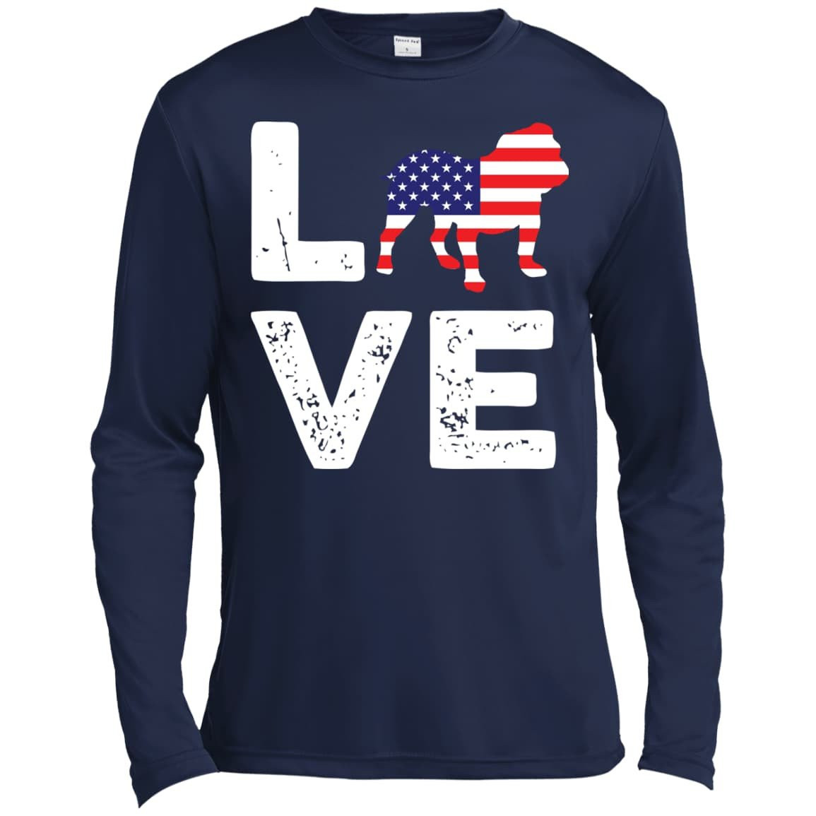American Flag Dog Pitbull Love T-Shirt & Hoodie | Teecentury.com