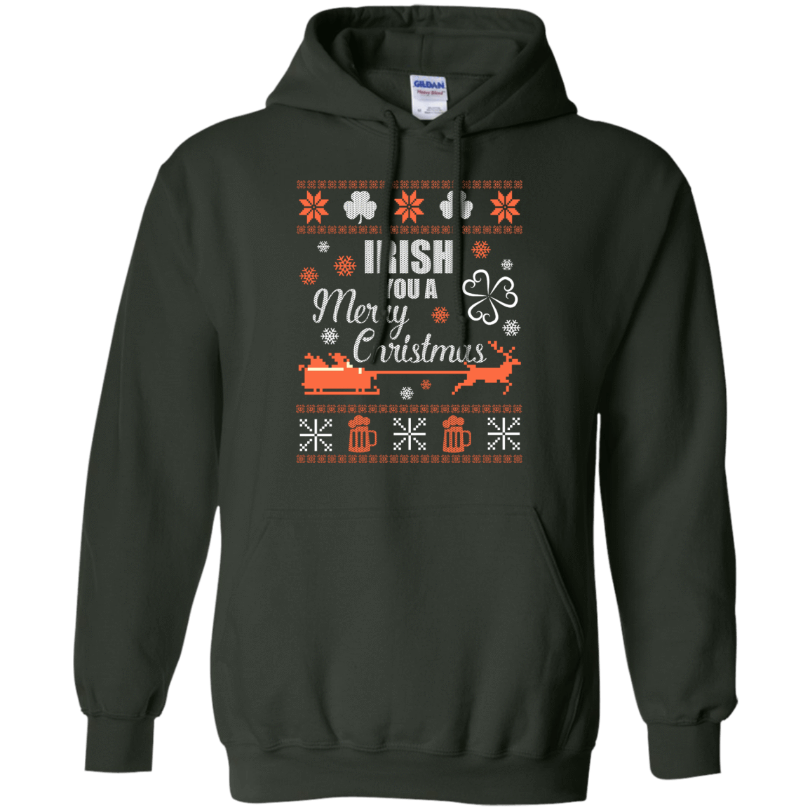 Irish You A Merry Chrristmas T-Shirt & Hoodie | Teecentury.com