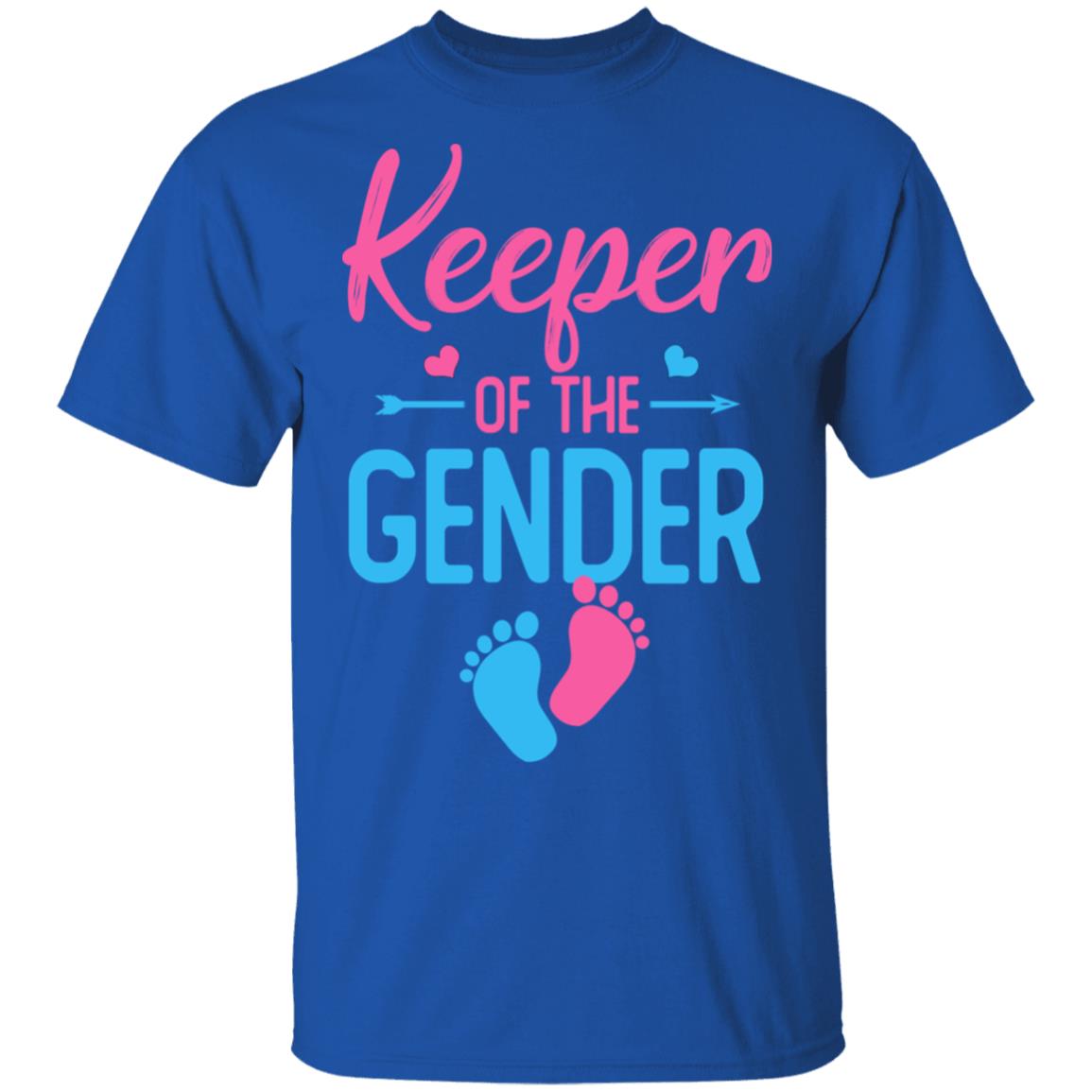 Keeper Of Gender Reveal Baby Announcement Party Idea T-Shirt Keeper Of Gender Reveal Baby Announcement Party Idea T-Shirt