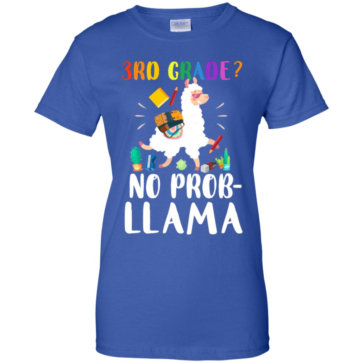 3rd Grade No Prob Llama Funny First Day Of School T-Shirt & Hoodie | Teecentury.com