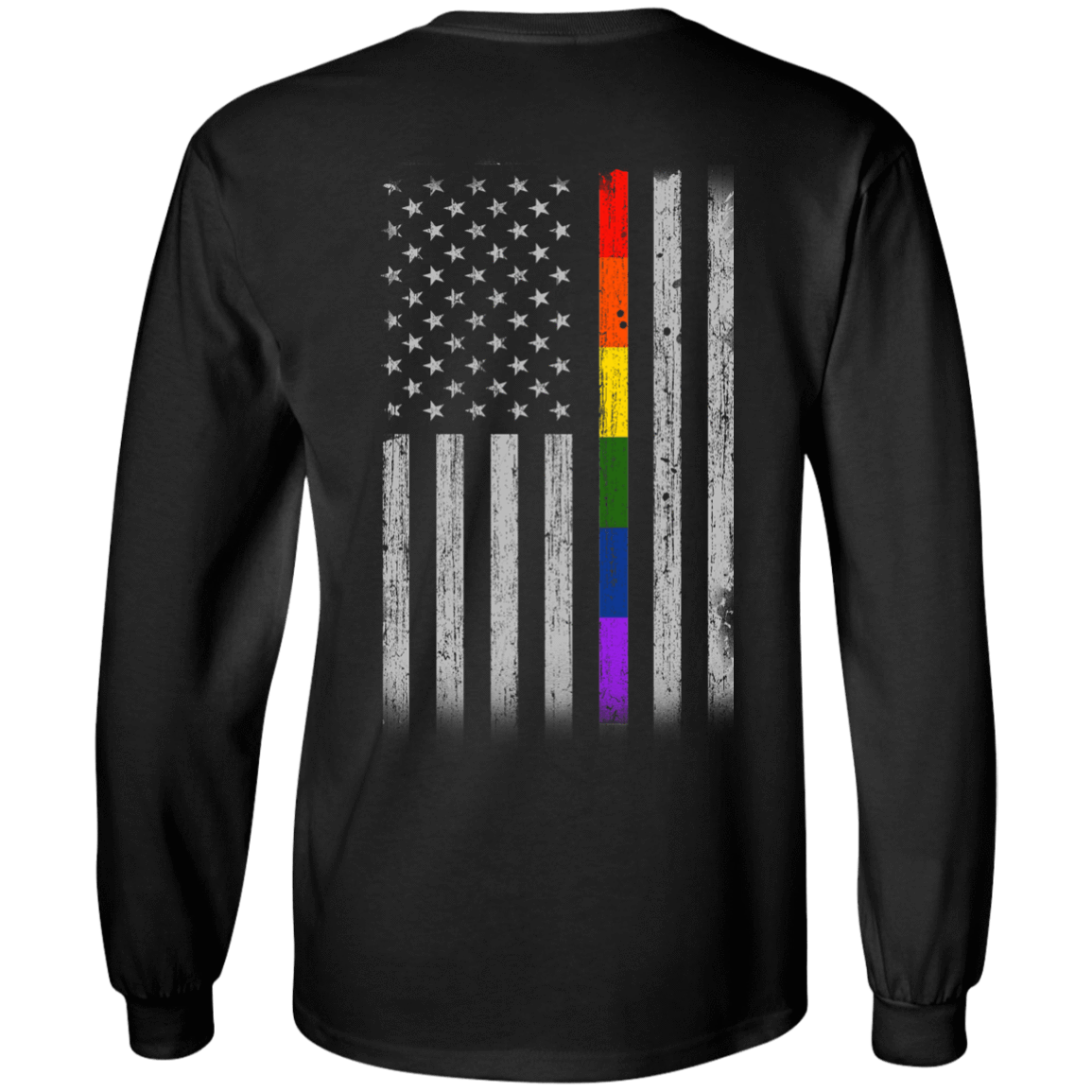 Rainbow Lesbian Gay Pride LGBT America Flag T-Shirt & Hoodie | Teecentury.com