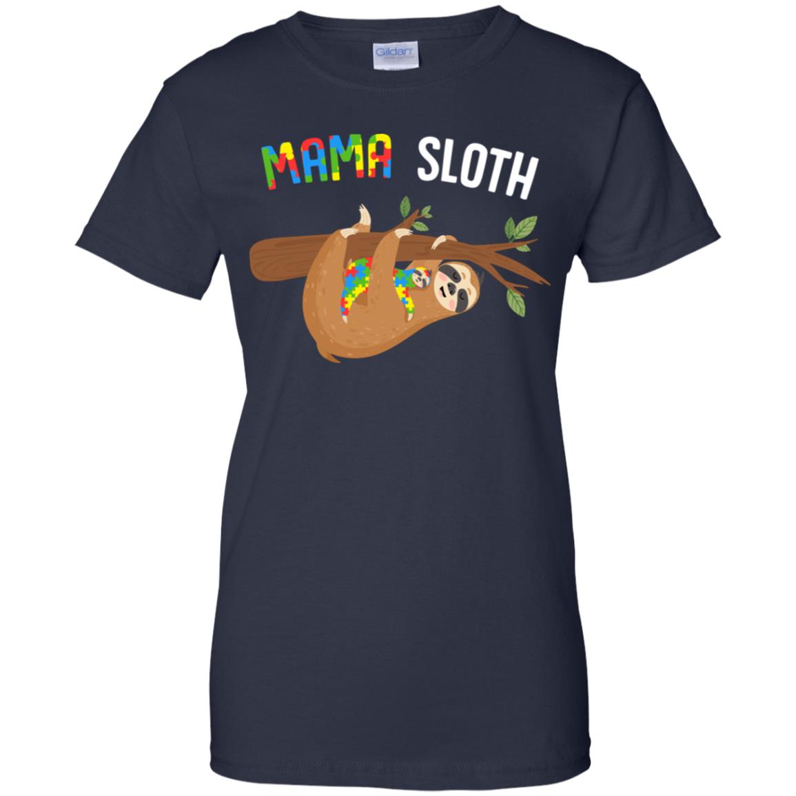 Mama Sloth Autism Awareness Mom Gift T-Shirt & Hoodie | Teecentury.com