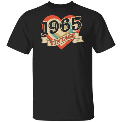 57th Birthday Gifts Classic Retro Heart Vintage 1965 T-Shirt & Tank Top | Teecentury.com