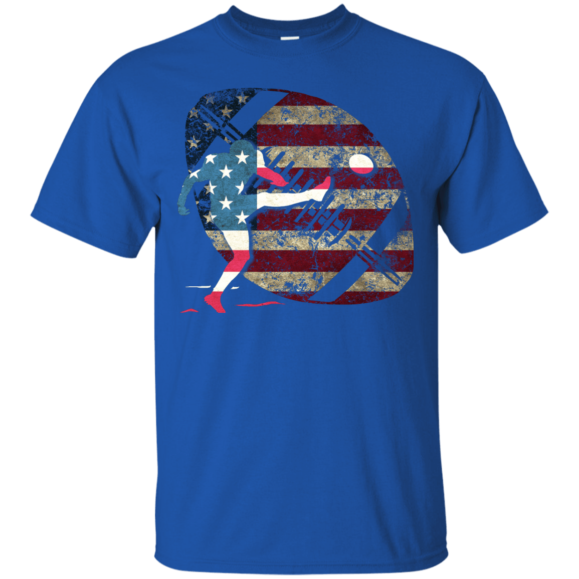 Kicker Football America Flag T-Shirt & Hoodie | Teecentury.com