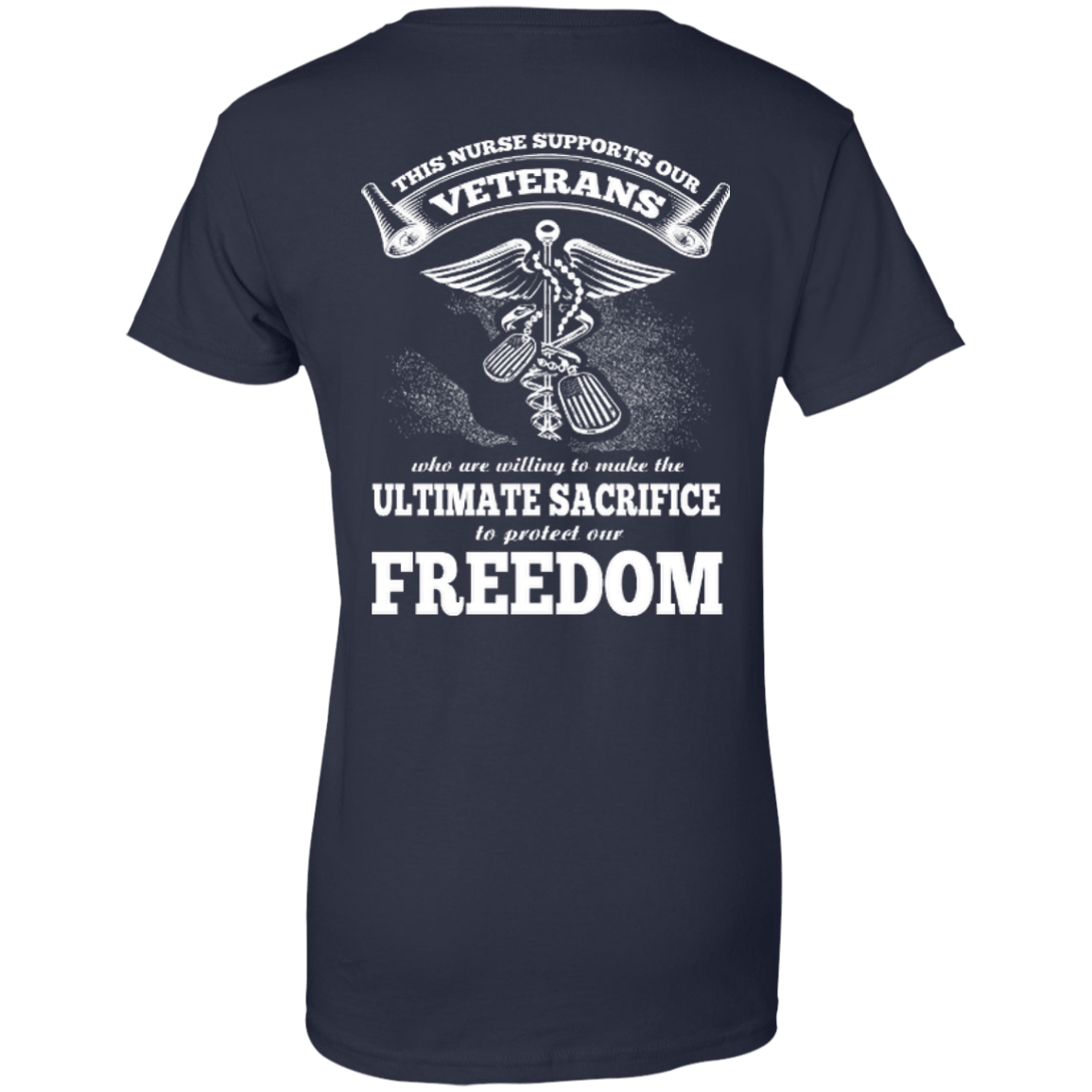 THIS NURSE SUPPORTS OUR VETERANS T-Shirt & Hoodie | Teecentury.com