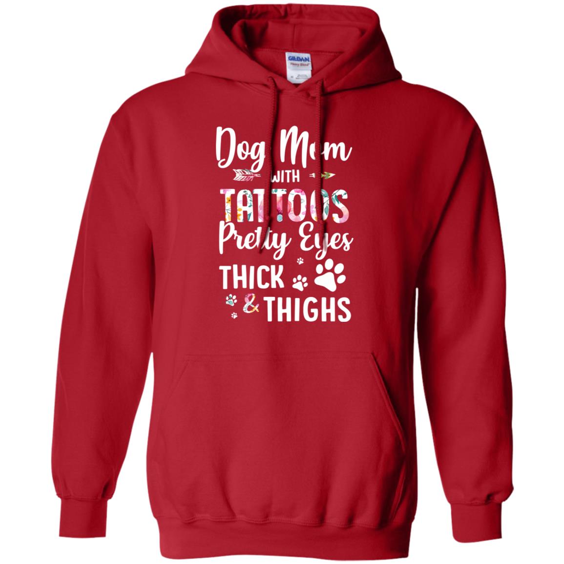 Dog Mom With Tattoos Pretty Eyes Thick Thighs T-Shirt & Tank Top | Teecentury.com