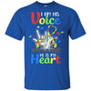 I'm His Voice He Is My Heart Autism Awareness T-Shirt & Hoodie | Teecentury.com