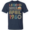Legend Since April 1960 Vintage 62th Birthday Gifts T-Shirt & Hoodie | Teecentury.com