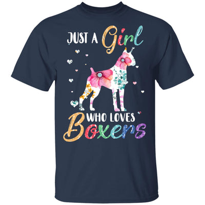 Just A Girl Who Loves Boxers Cute Boxer Lover T-Shirt & Hoodie | Teecentury.com