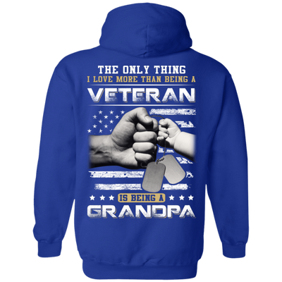 I Love More Than Being A Veteran Is Being A Grandpa T-Shirt & Hoodie | Teecentury.com