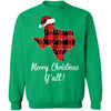 Merry Christmas Y'all Texas State Red Plaid Gift T-Shirt & Sweatshirt | Teecentury.com