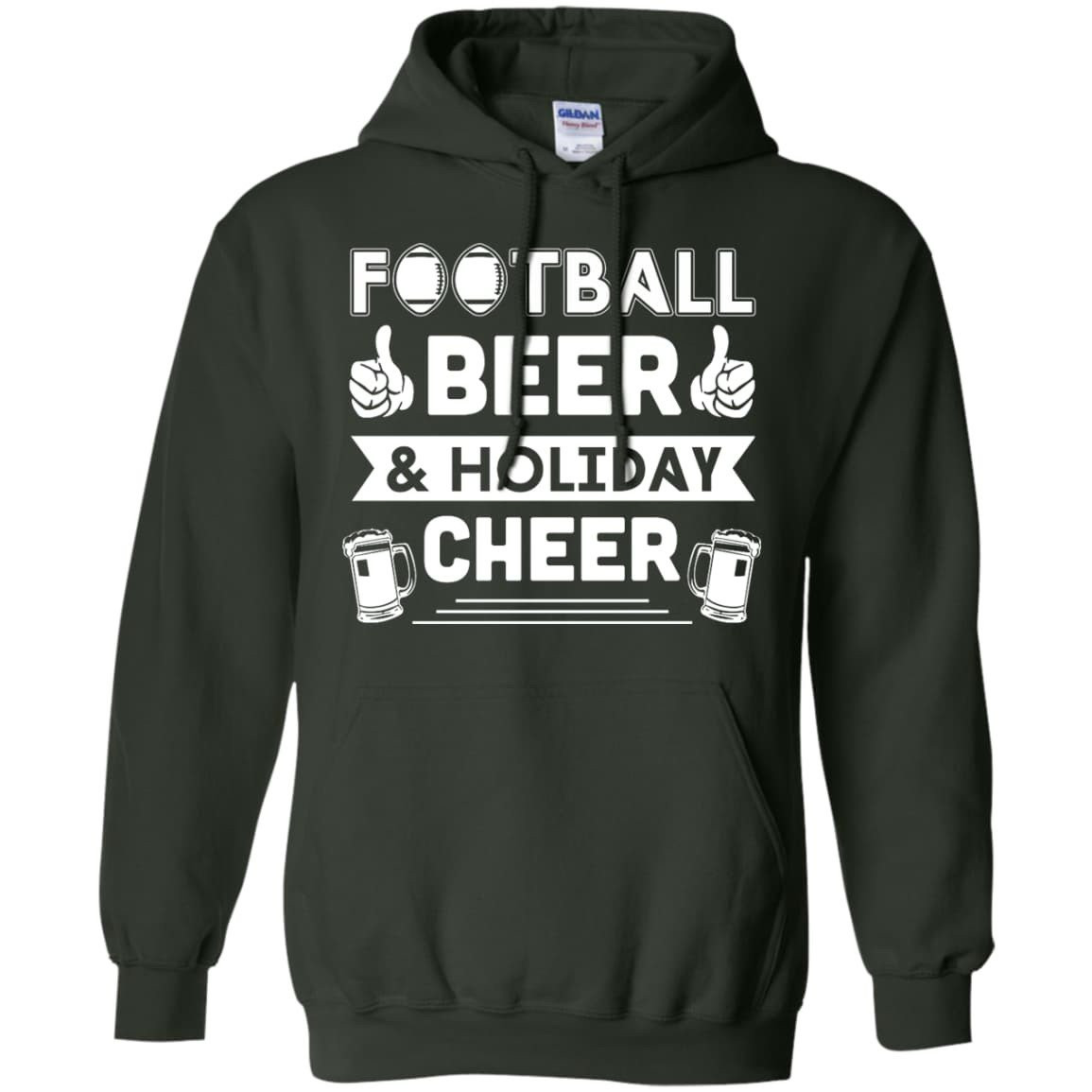 Football Beer Holiday Cheer T-Shirt & Hoodie | Teecentury.com