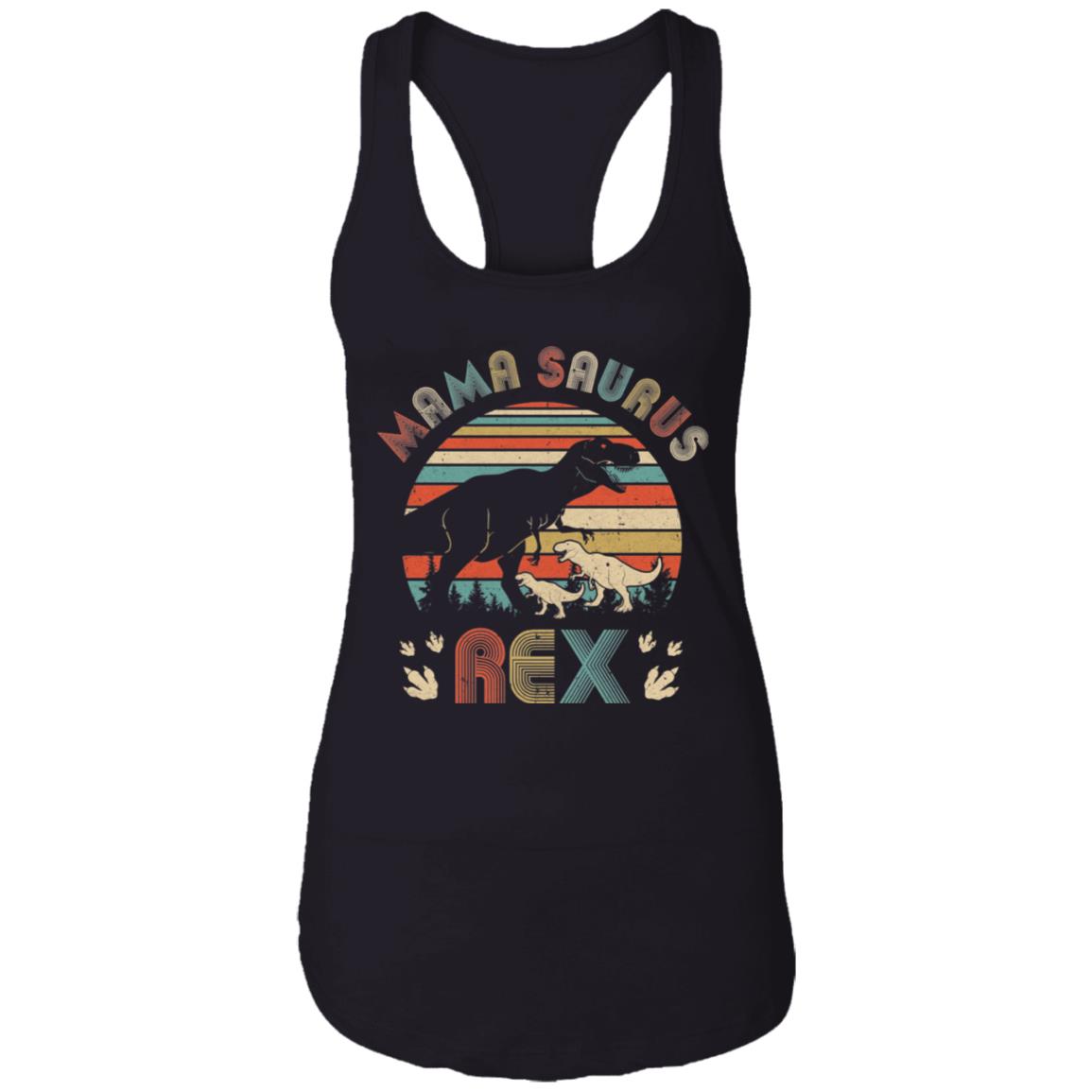Funny Mamasaurus Rex Mom And Two Kids Dinosaur T-Shirt & Tank Top | Teecentury.com