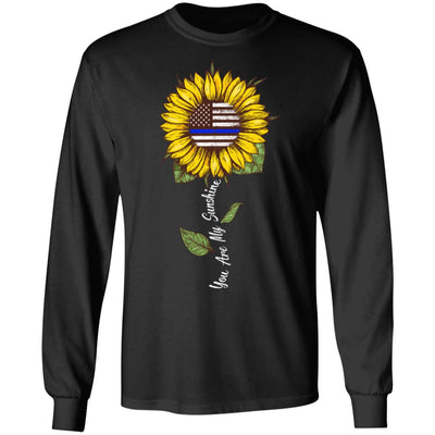 You Are My Sunshine Sunflower Female Police Officer T-Shirt & Hoodie | Teecentury.com