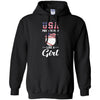 Usa Proud To Play Like A Girl Baseball T-Shirt & Tank Top | Teecentury.com