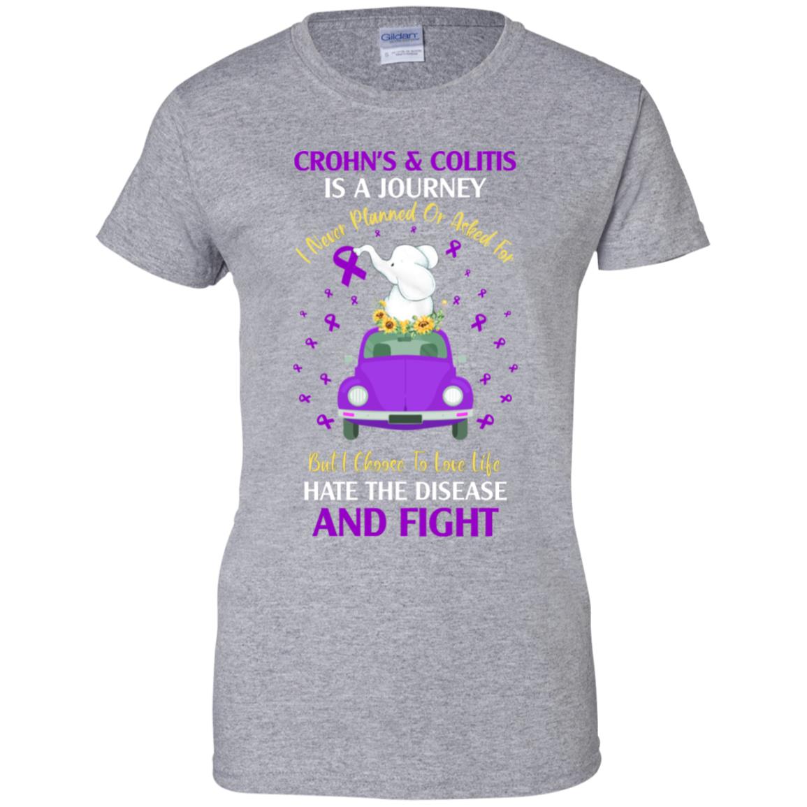 Crohn's And Colitis Awareness Is A Journey T-Shirt & Hoodie | Teecentury.com