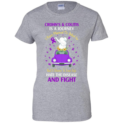 Crohn's And Colitis Awareness Is A Journey T-Shirt & Hoodie | Teecentury.com