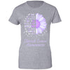 Being Strong Daisy Flower Periwinkle Stomach Cancer T-Shirt & Hoodie | Teecentury.com