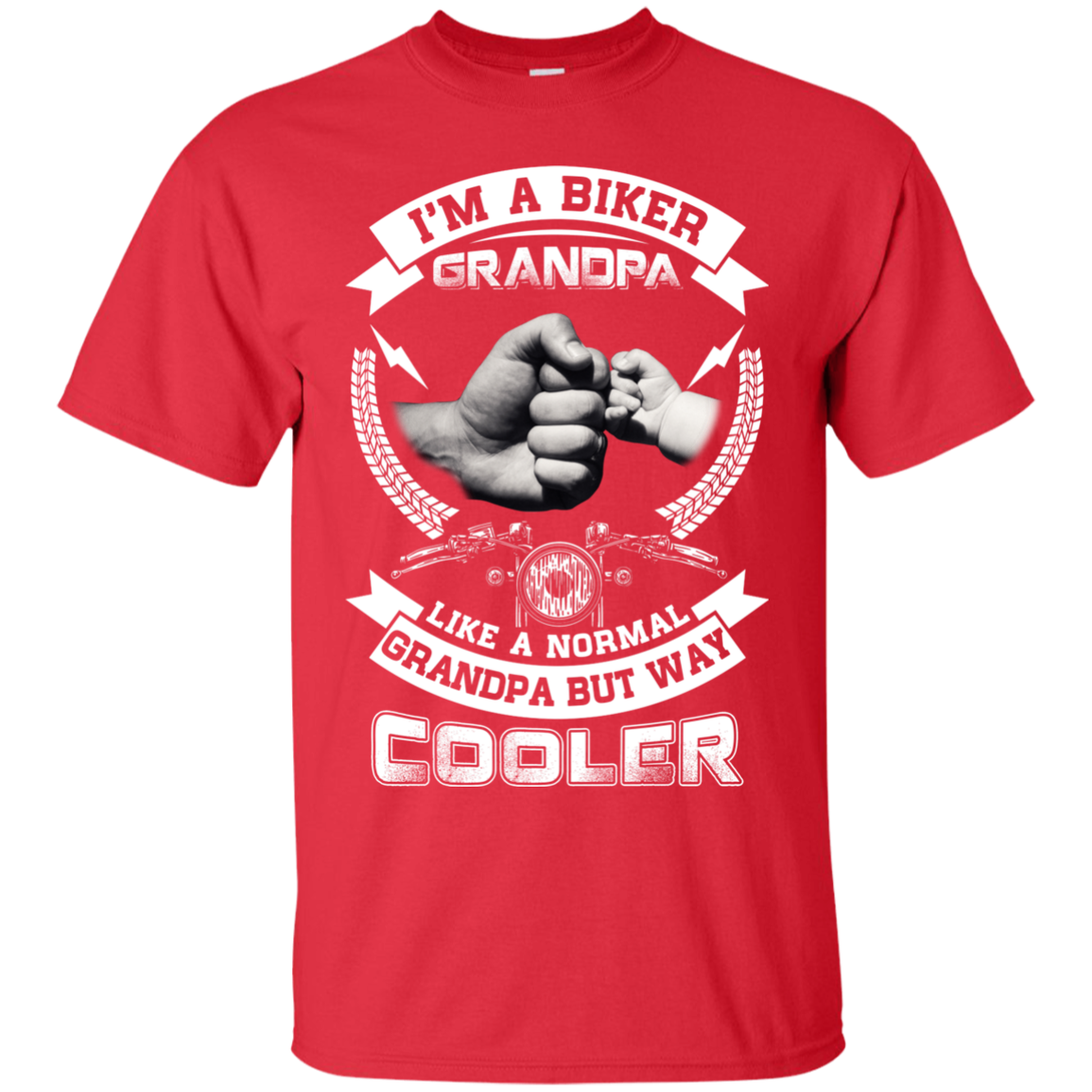 I'm A Biker Grandpa Like A Normal Grandpa But Way Cooler T-Shirt & Hoodie | Teecentury.com