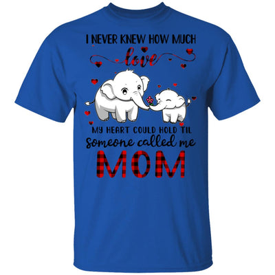 Someone Called Me Mom Elephant Red Plaid Mother's Day T-Shirt & Hoodie | Teecentury.com