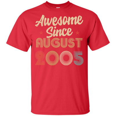 Awesome Since August 2005 Vintage 17th Birthday Gifts Youth Youth Shirt | Teecentury.com