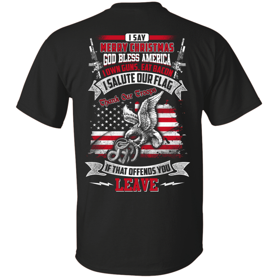 I Say Merry Christmas God Bless America Christmas T-Shirt & Hoodie | Teecentury.com