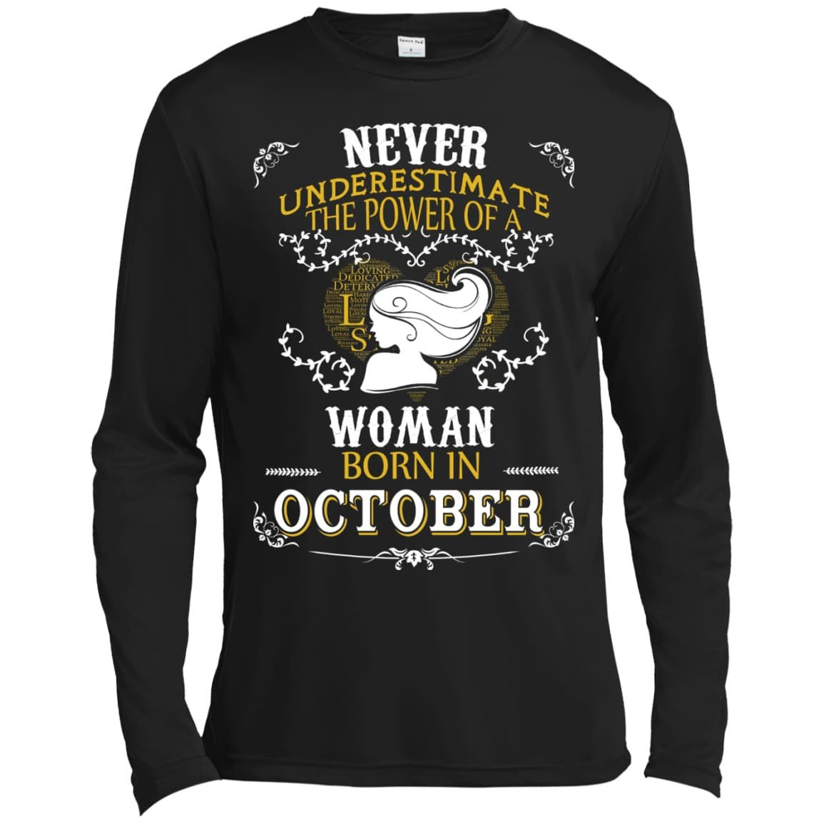Never Underestimate The Power of A Woman Born in October T-Shirt & Hoodie | Teecentury.com