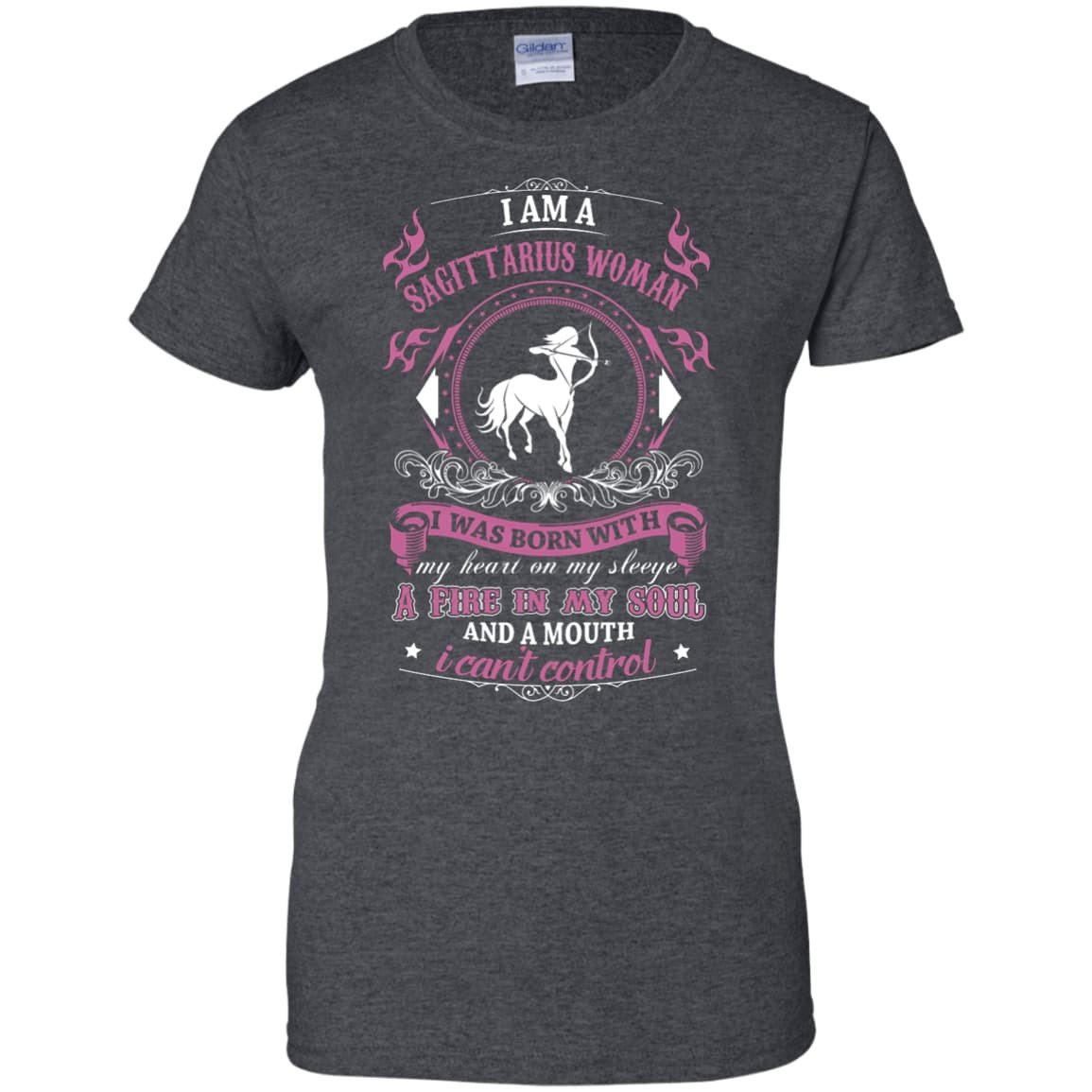 I Am A Sagittarius Woman I Was Born With T-Shirt & Hoodie | Teecentury.com