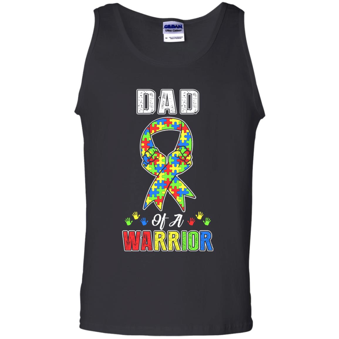 Dad Of A Warrior Support Autism Awareness Gift T-Shirt & Hoodie | Teecentury.com