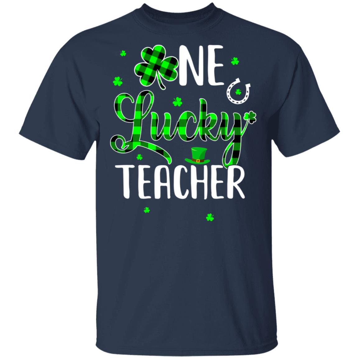 Funny St Patricks Day Gift For Prek Kinder One Lucky Teacher T-Shirt & Hoodie | Teecentury.com
