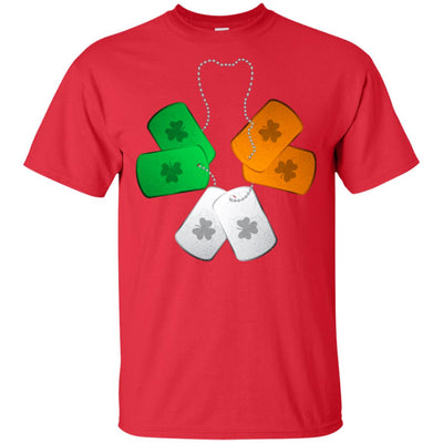 Shamrock Dogtag Soldier Army St Patrick's Day T-Shirt & Hoodie | Teecentury.com