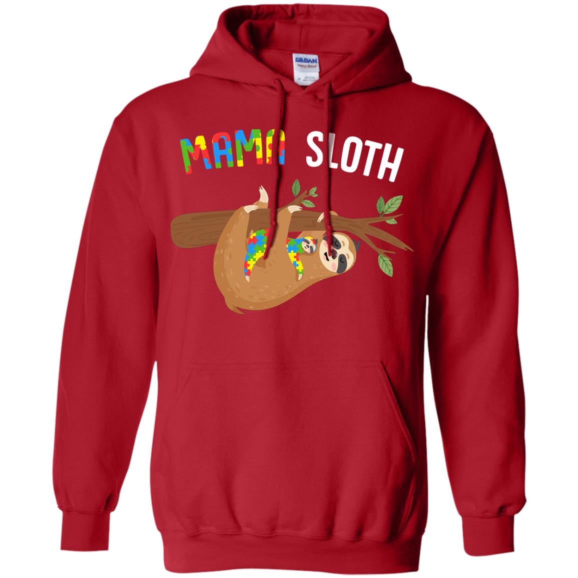Mama Sloth Autism Awareness Mom Gift T-Shirt & Hoodie | Teecentury.com