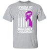 I Purple Up For Military Children Kid Child Gifts Youth Youth Shirt | Teecentury.com