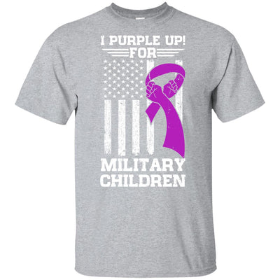 I Purple Up For Military Children Kid Child Gifts Youth Youth Shirt | Teecentury.com