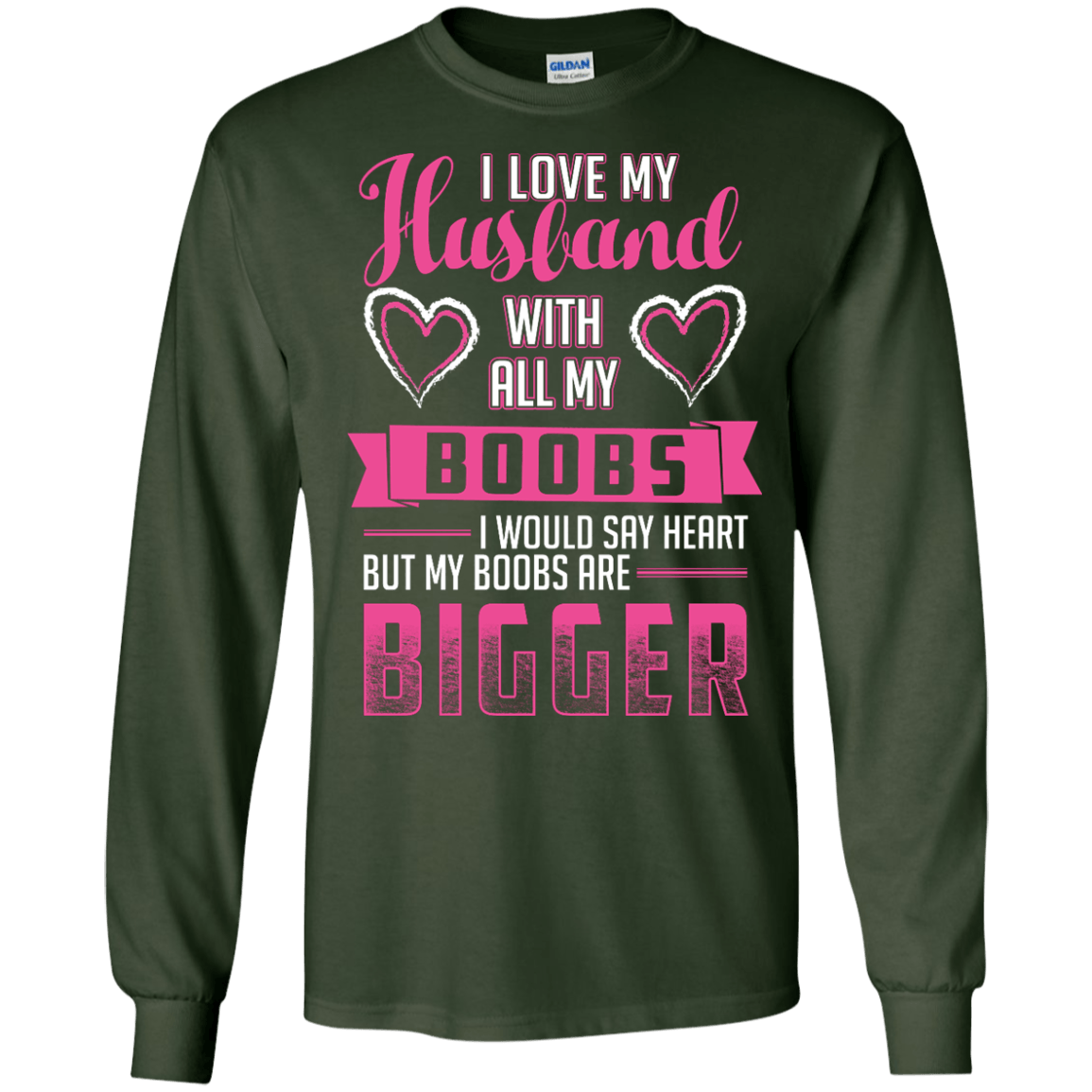 I Love My Husband With All My Boobs T-Shirt & Hoodie | Teecentury.com