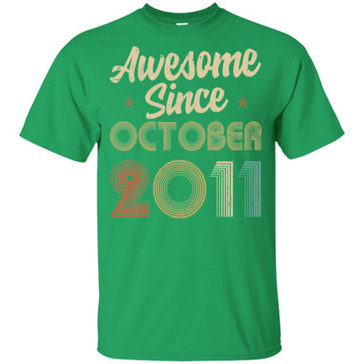 Awesome Since October 2011 Vintage 11th Birthday Gifts Youth Youth Shirt | Teecentury.com