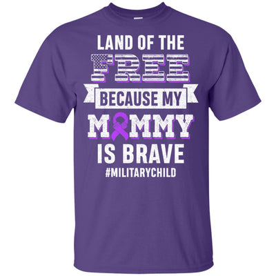 Military Child Month Purple Up Free Brave Mom Pride Youth Youth Shirt | Teecentury.com