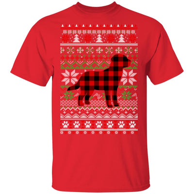 Labrador Red Plaid Ugly Christmas Sweater Gifts T-Shirt & Sweatshirt | Teecentury.com