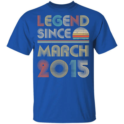 Legend Since March 2015 Vintage 7th Birthday Gifts Youth Youth Shirt | Teecentury.com
