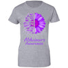 Being Strong Daisy Flower Purple Alzheimer's Awareness T-Shirt & Hoodie | Teecentury.com
