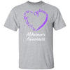 Butterfly Believe Alzheimer's Awareness Ribbon Gifts T-Shirt & Hoodie | Teecentury.com