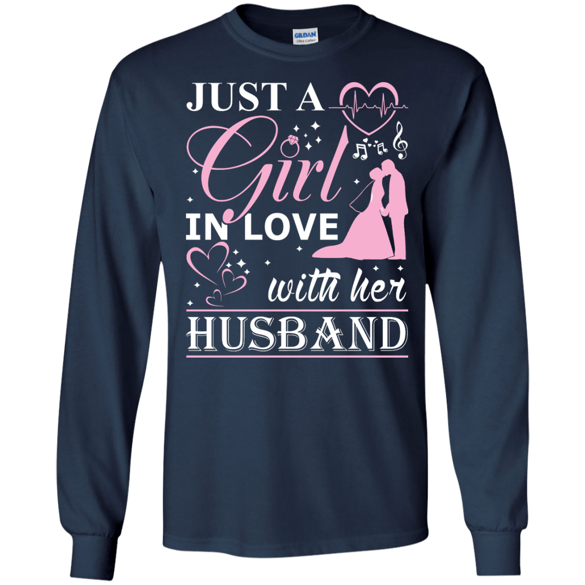 Just A Girl In Love With Her Husband T-Shirt & Hoodie | Teecentury.com