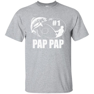 #1 Pap Pap Fishing Fisherman Best Fathers Day Gift T-Shirt & Hoodie | Teecentury.com