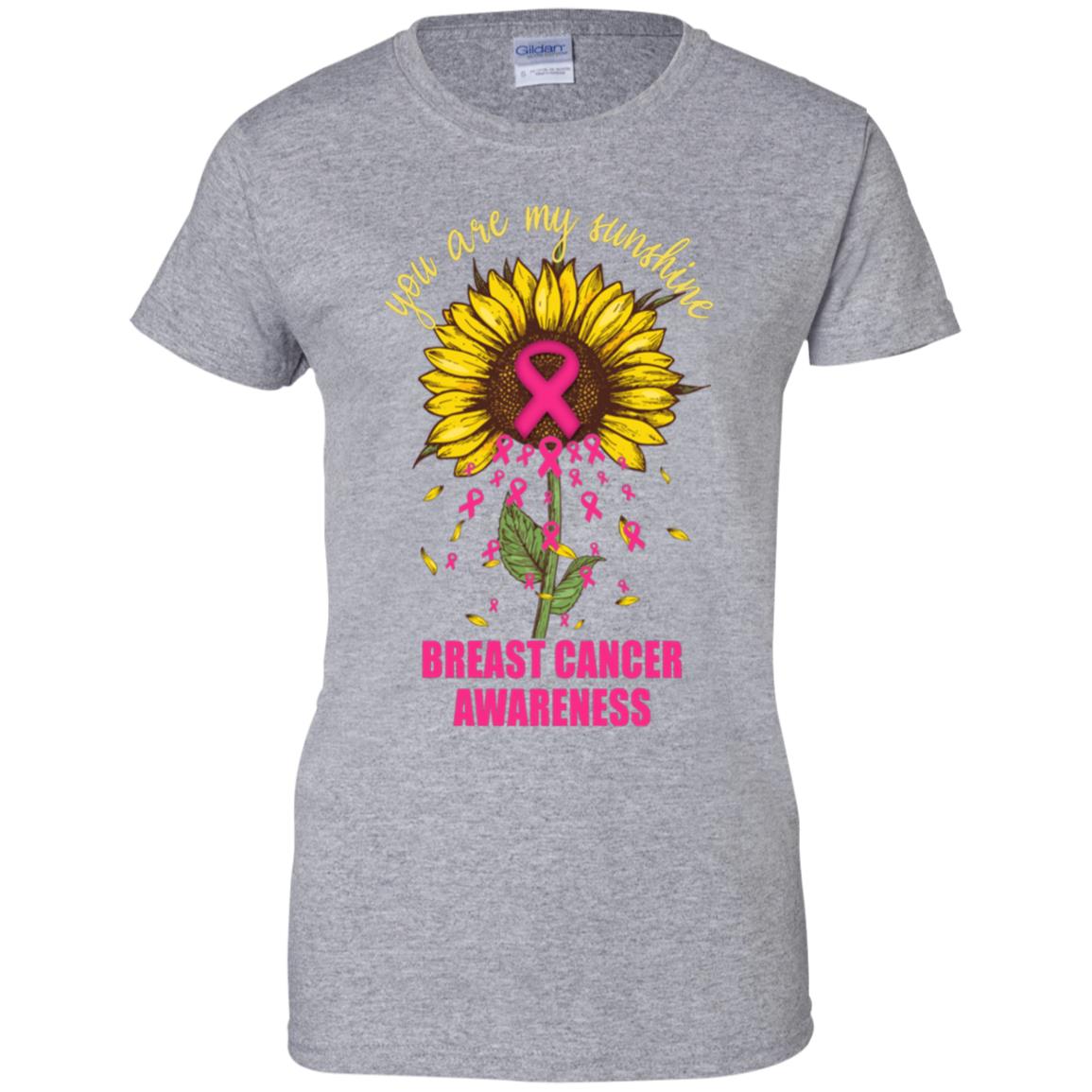 You Are My Sunshine Breast Cancer Awareness T-Shirt & Hoodie | Teecentury.com