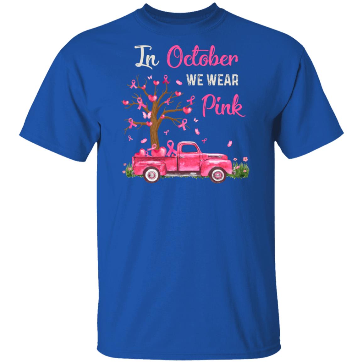 In October We Wear Pink Support Breast Cancer Awareness T-Shirt & Hoodie | Teecentury.com