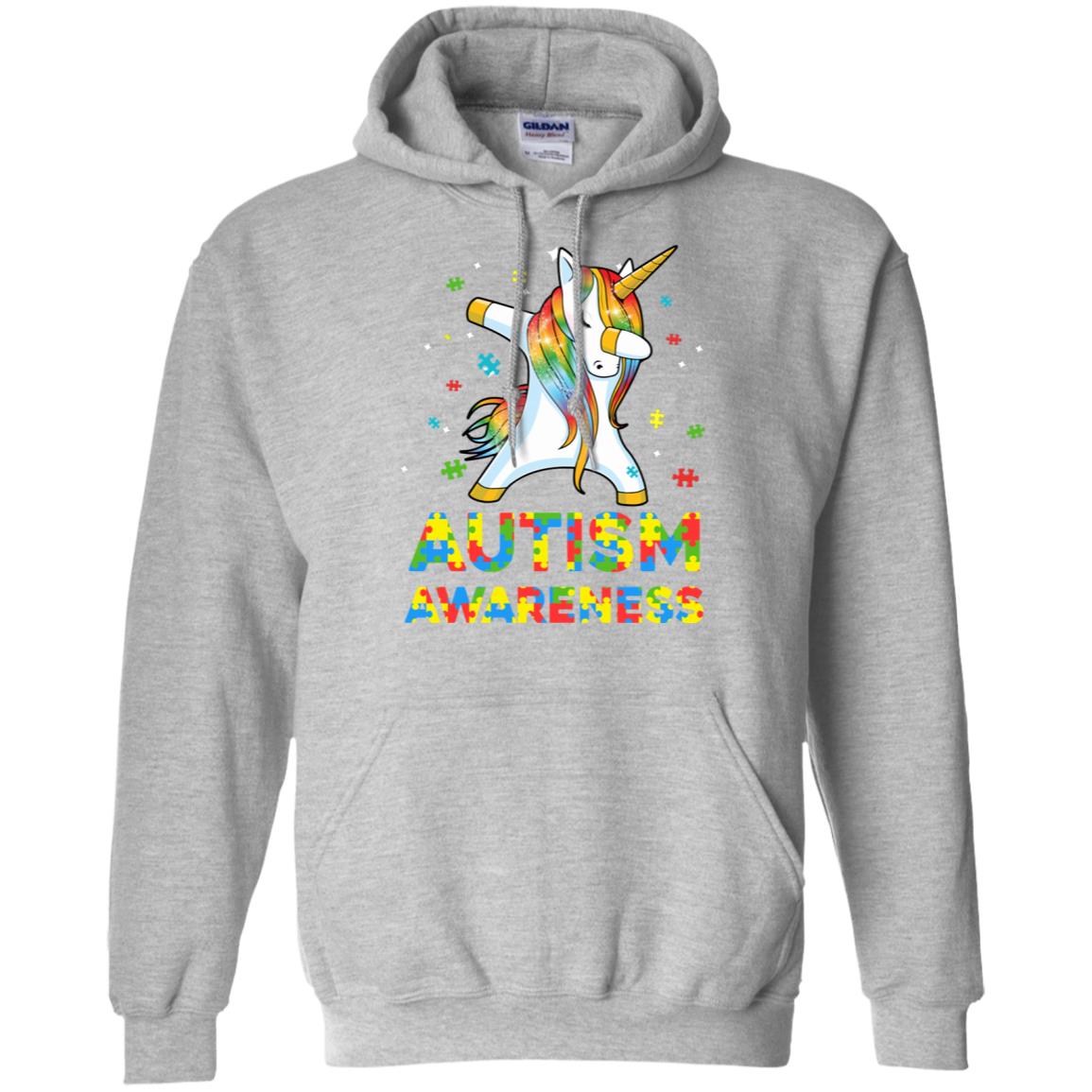 Dabbing Unicorn Puzzle Autism Awareness For Girls T-Shirt & Hoodie | Teecentury.com