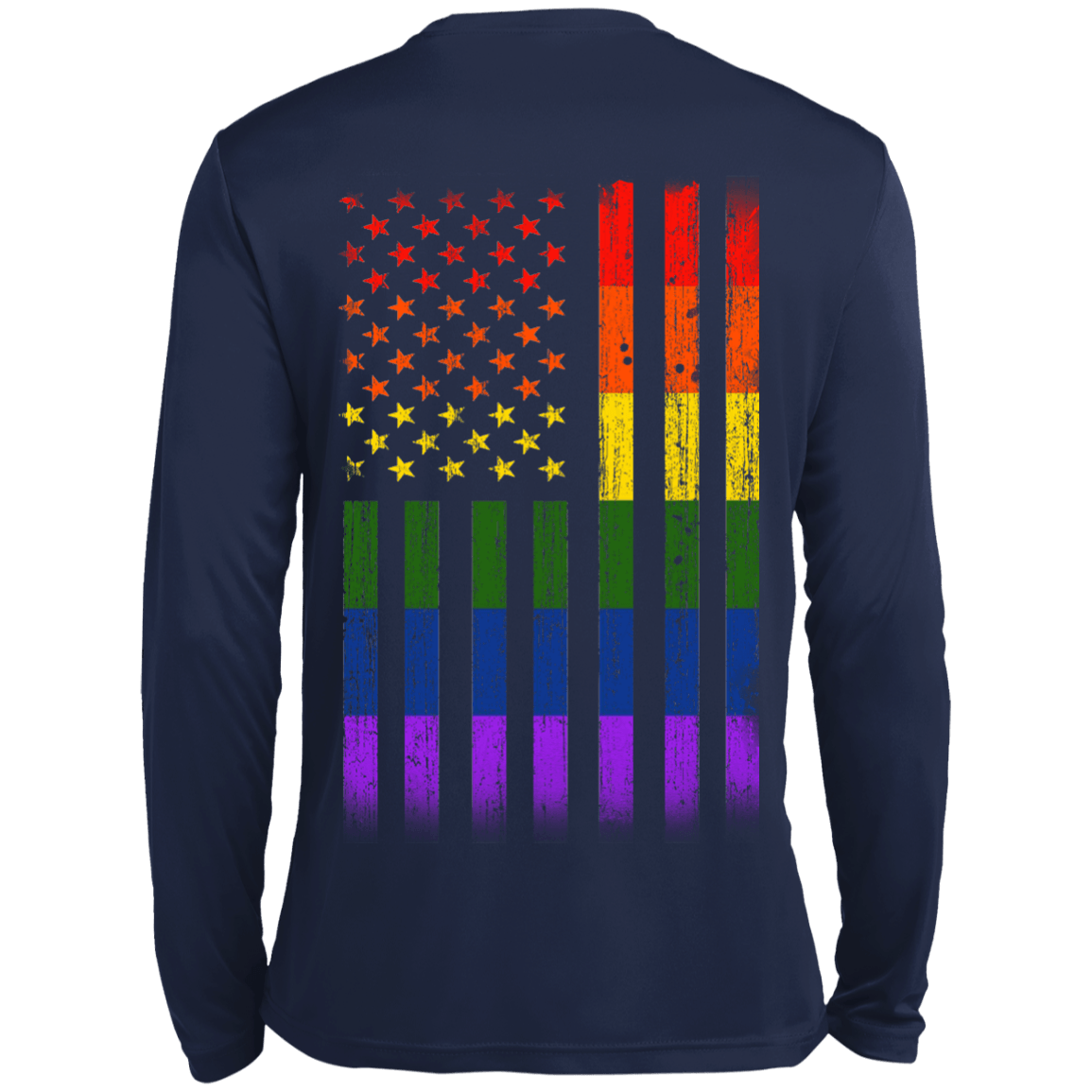 Rainbow Lesbian Gay Pride LGBT America Flag T-Shirt & Hoodie | Teecentury.com