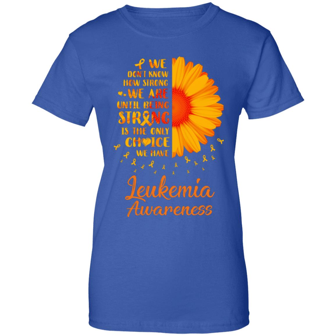 Being Strong Daisy Flower Orange Leukemia Awareness T-Shirt & Hoodie | Teecentury.com